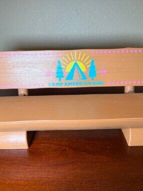 American Girl Camp Bench Doll Furniture 2019 Wood Look Camp American Girl
